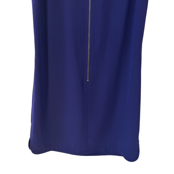 Ann Taylor LOFT Navy / Royal  Blue Sleeveless Sheath Dress Women’s Size 2 - Picture 9 of 12